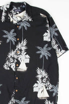 Black Sailboat Hawaiian Shirt