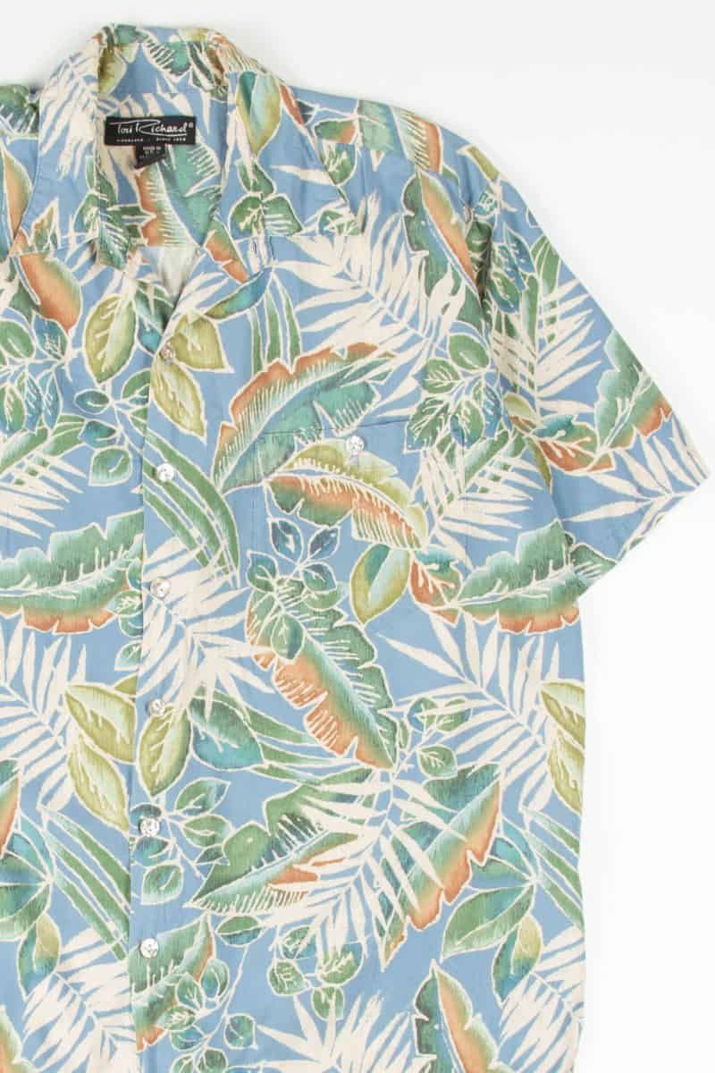 Blue Leaves Tori Richard Hawaiian Shirt
