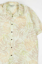 Pastel Green Monstera Leaves Hawaiian Shirt 1798