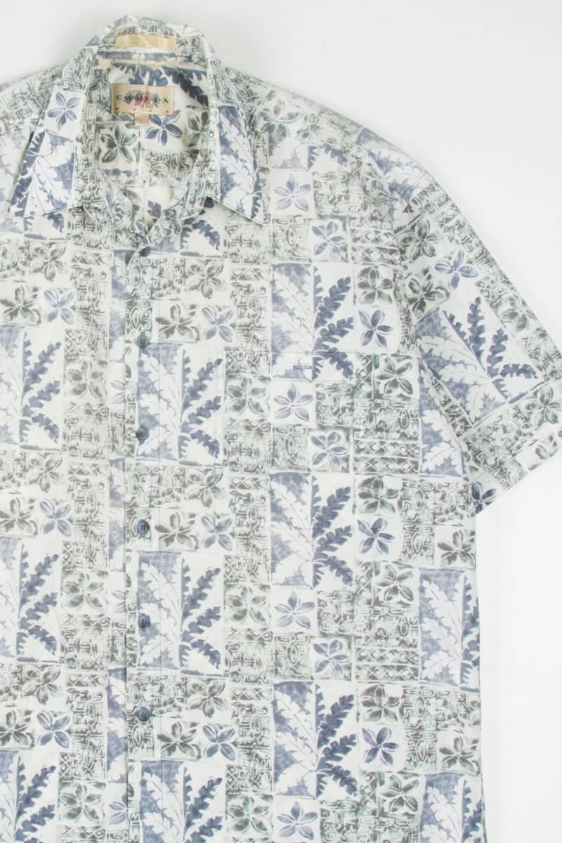 Floral Stamped Hawaiian Shirt 1814