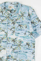 Blue Faded Beaches Hawaiian Shirt 1816
