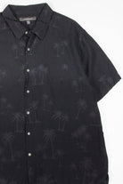 Black Palm Trees Hawaiian Shirt 1828