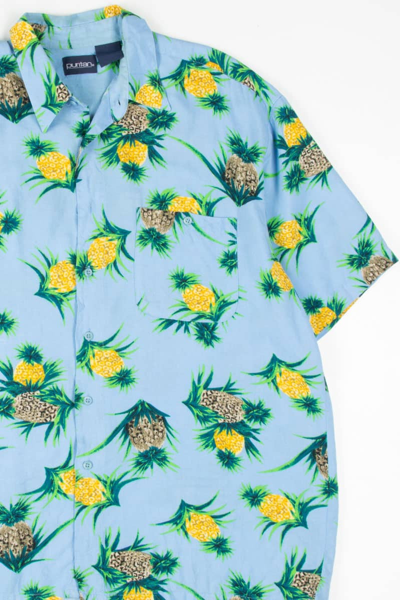 Blue Pineapple Hawaiian Shirt 1829