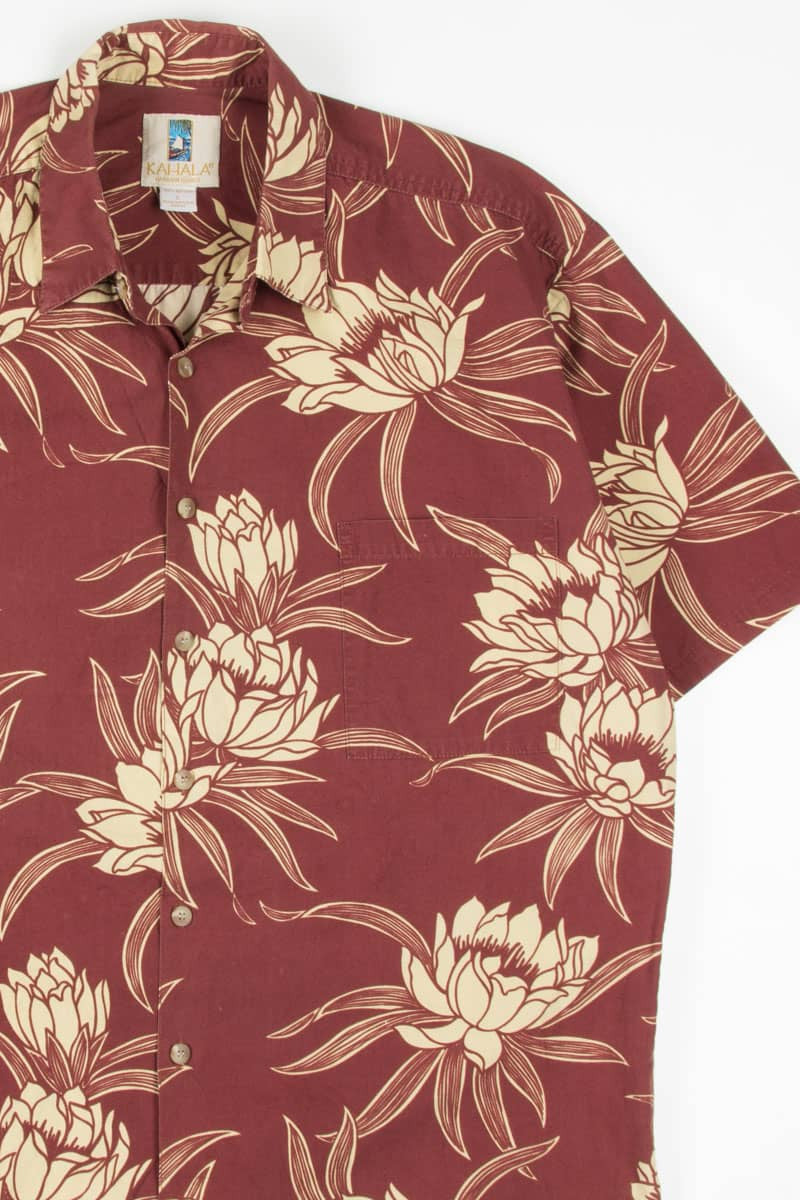 Rust Floral Hawaiian Shirt 1830