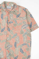 Rust Leaf Print Hawaiian Shirt 1832