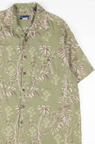 Olive Bamboo Leaves Hawaiian Shirt 1835