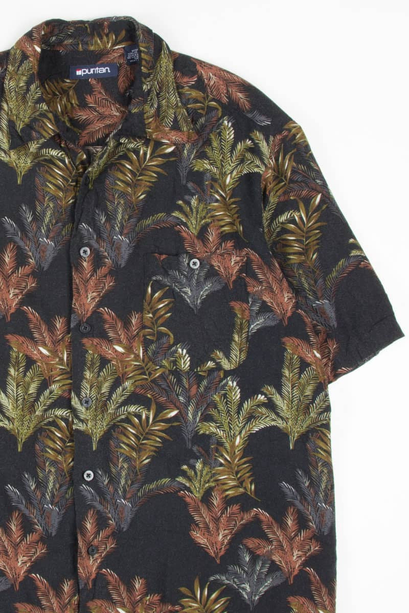 Multicolored Ferns Hawaiian Shirt 1853