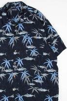 Navy Fish Hawaiian Shirt 1871