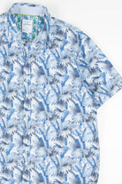 Blue Leaves Hawaiian Shirt 1875