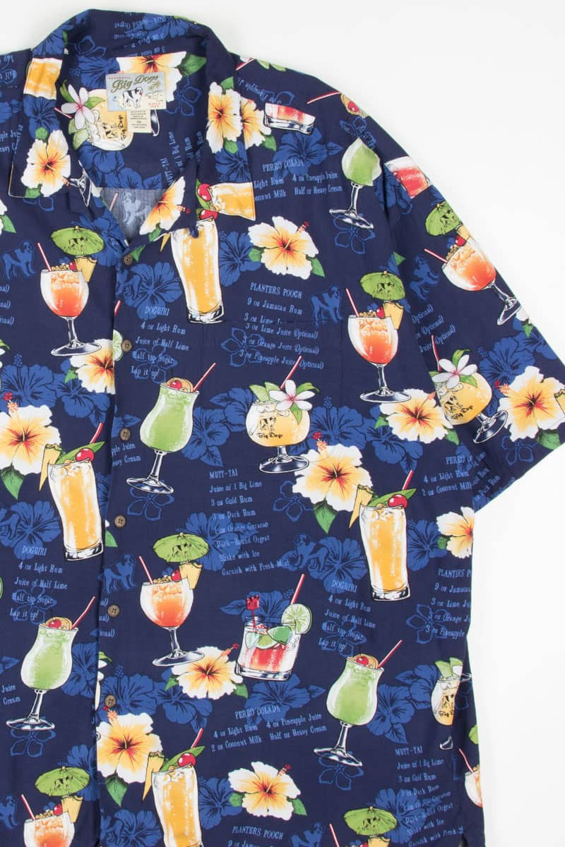 Big Dog Drink Recipes Hawaiian Shirt 1889
