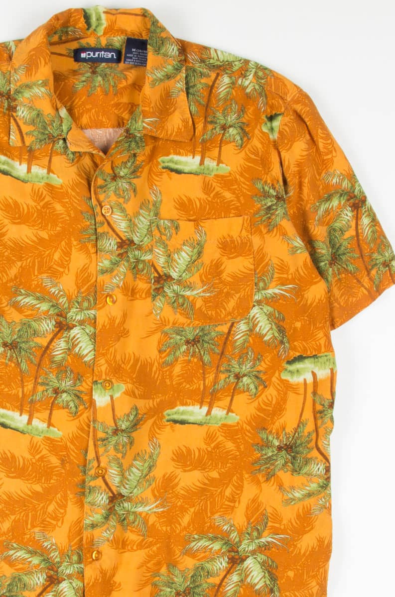 Orange Palm Trees Hawaiian Shirt 1893