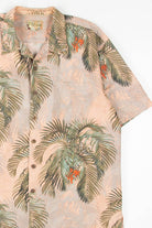 Pink Palm Fronds Silk Hawaiian Shirt 1916