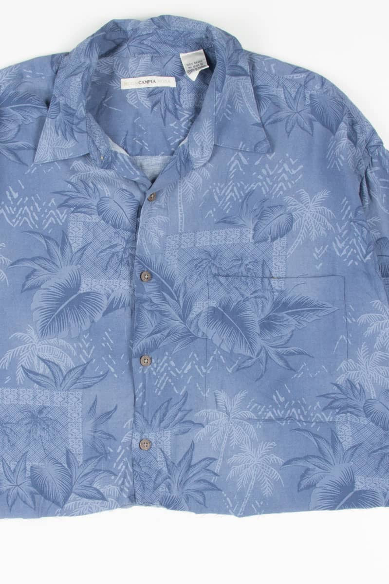 Blue Cropped Hawaiian Shirt 1922