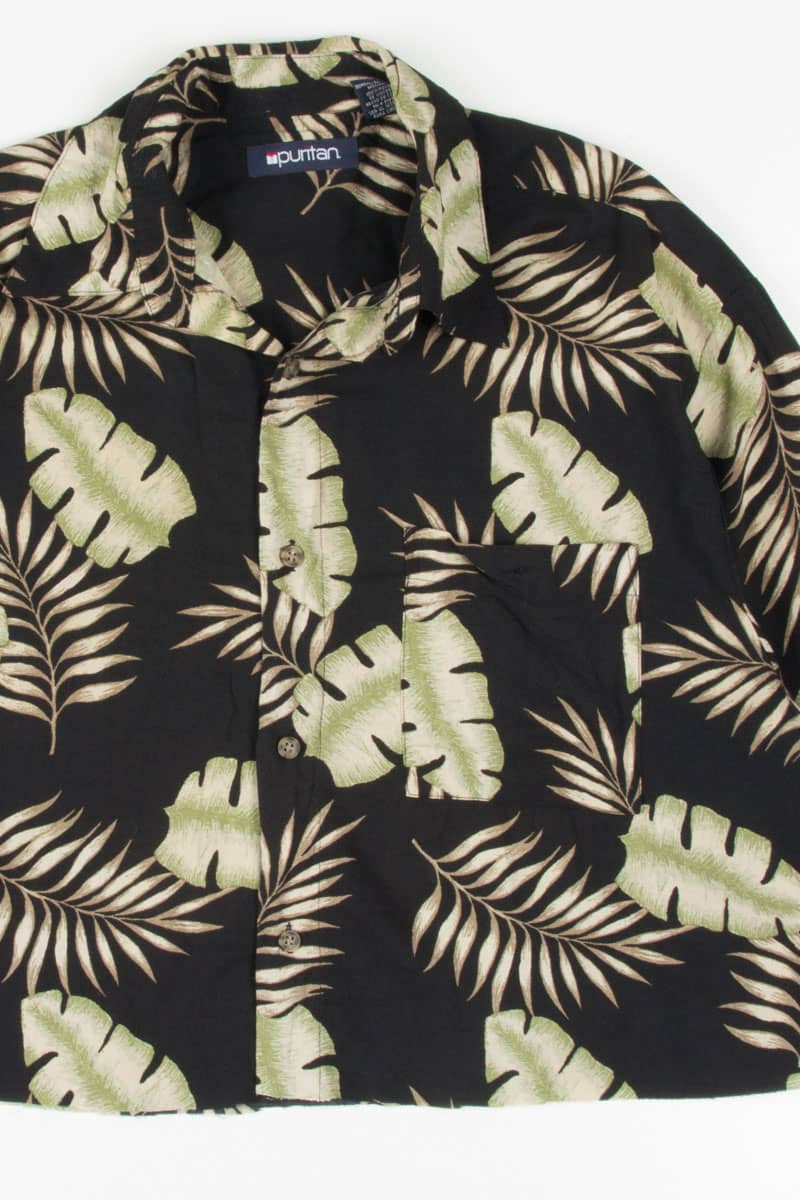Black Ferns Cropped Hawaiian Shirt 1923