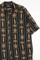 Striped Palm Leaves Hawaiian Shirt 1929