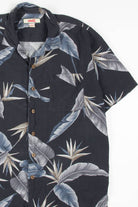 Grey Silk Bird of Paradise Hawaiian Shirt 1943
