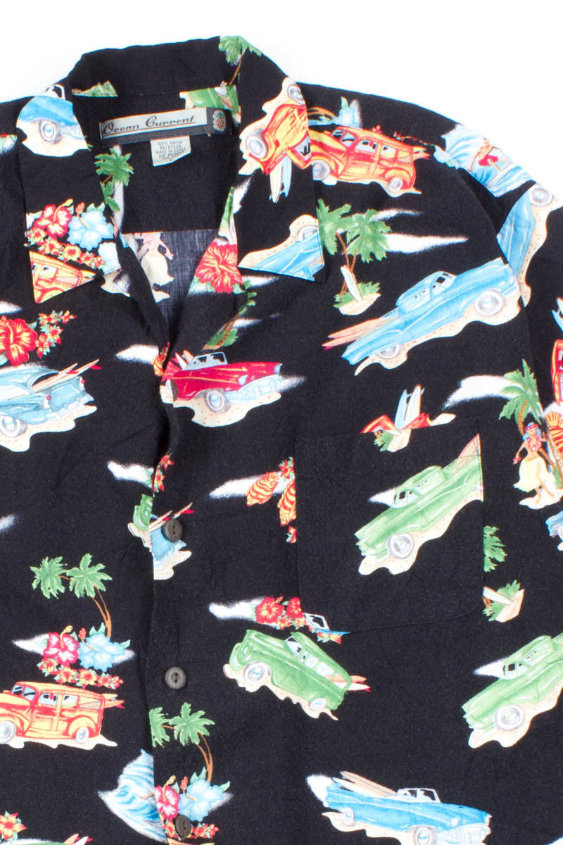 Cars and Surf Vintage Hawaiian