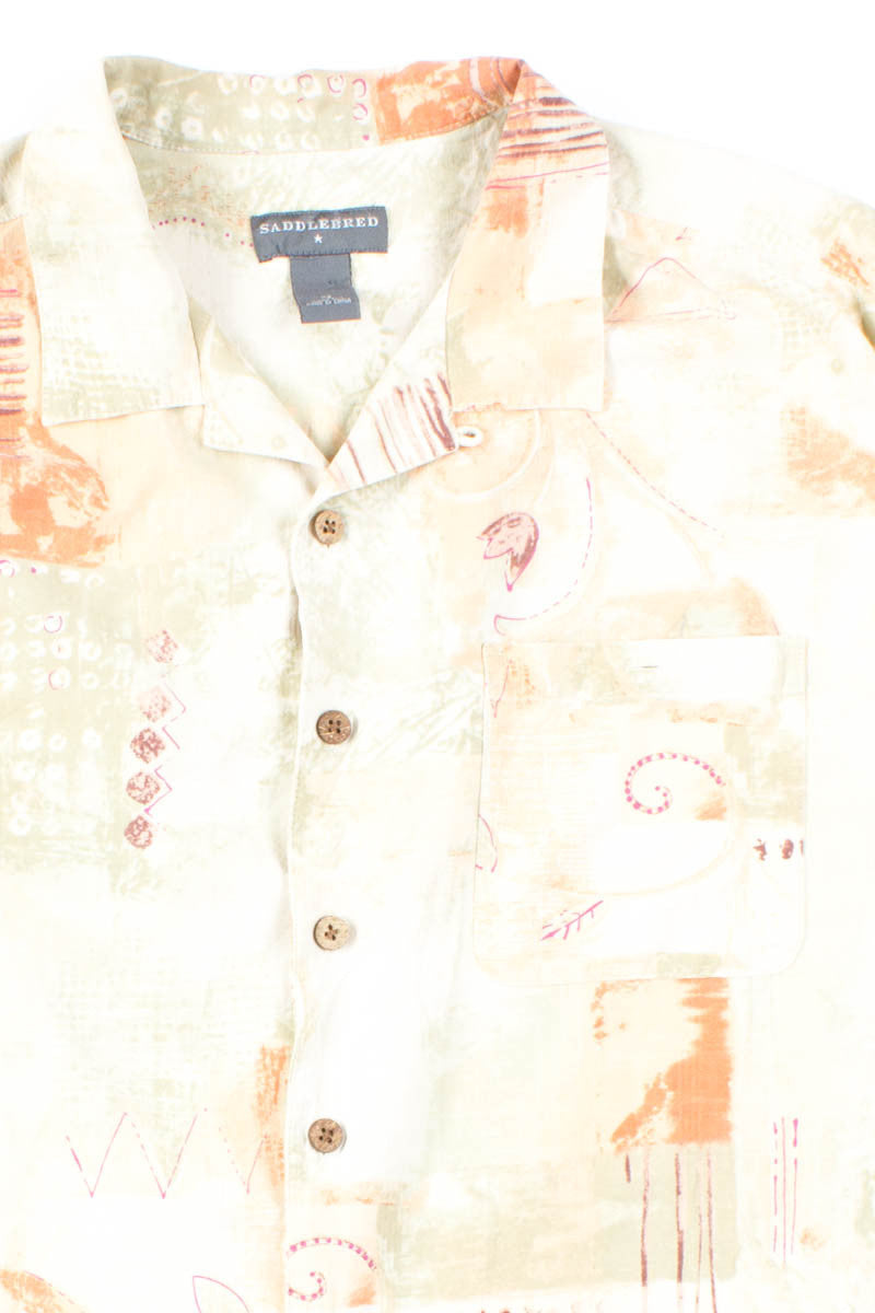 Abstract Watercolor Vintage Hawaiian