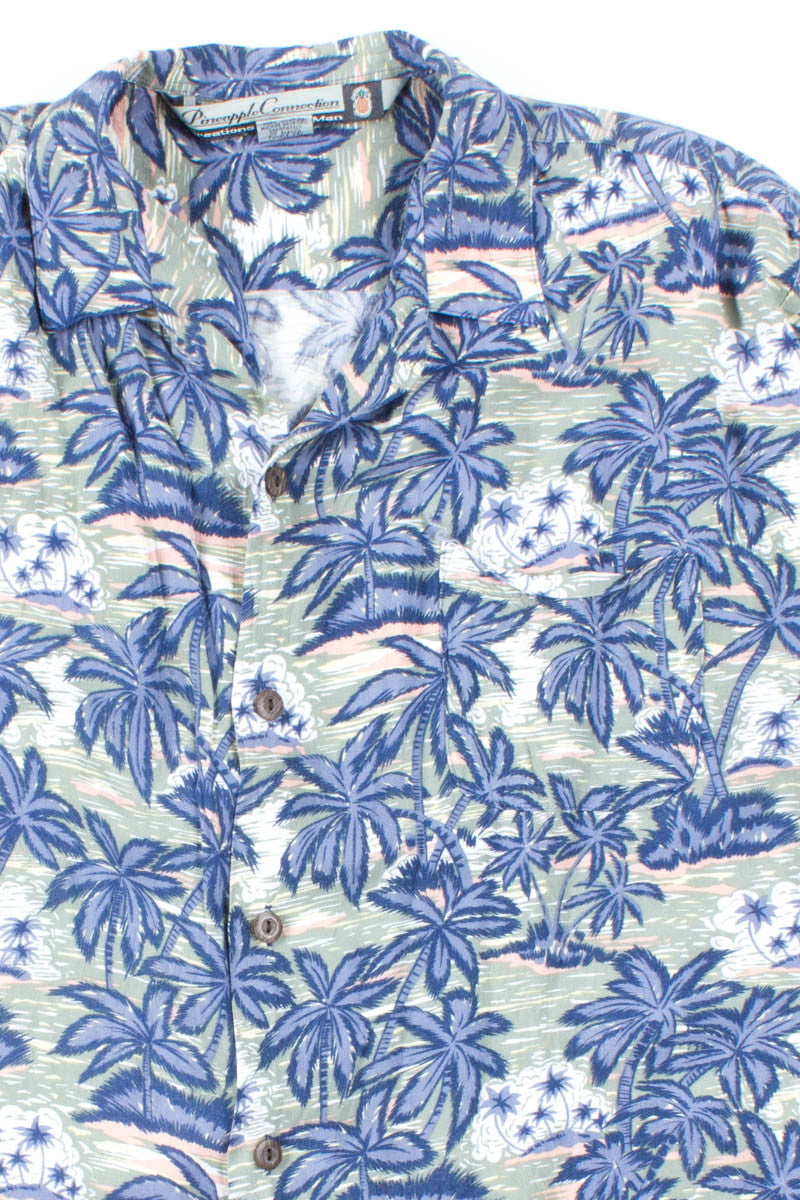 Pink Beach Palms Vintage Hawaiian