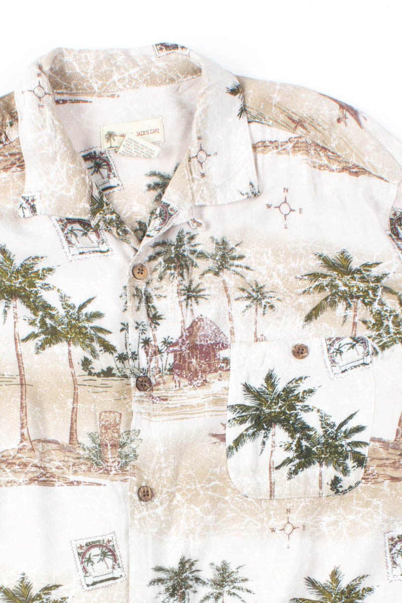Brown Wash Vintage Hawaiian
