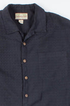 Textured Black Vintage Hawaiian