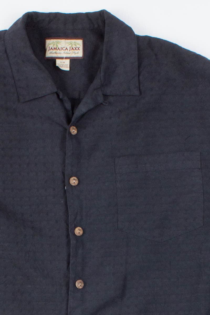 Textured Black Vintage Hawaiian