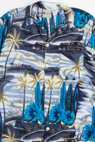 Blue Surfboard Vintage Hawaiian 2