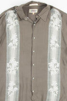 Brown Bowling Striped Vintage Hawaiian 1