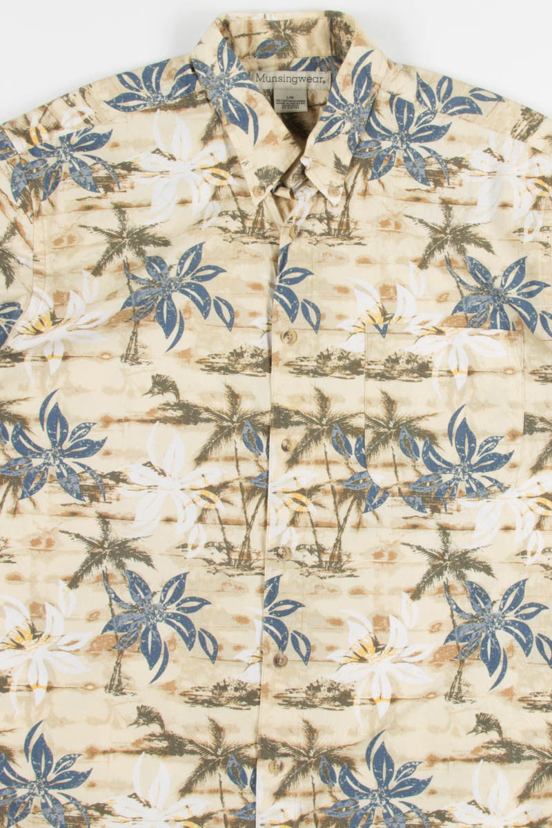 Floral Print Vintage Hawaiian