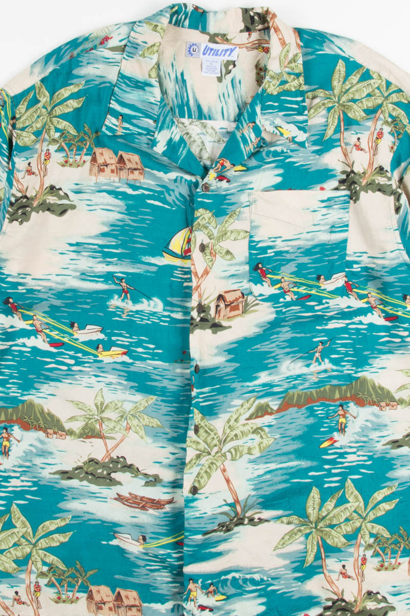 Beach Activities Vintage Hawaiian