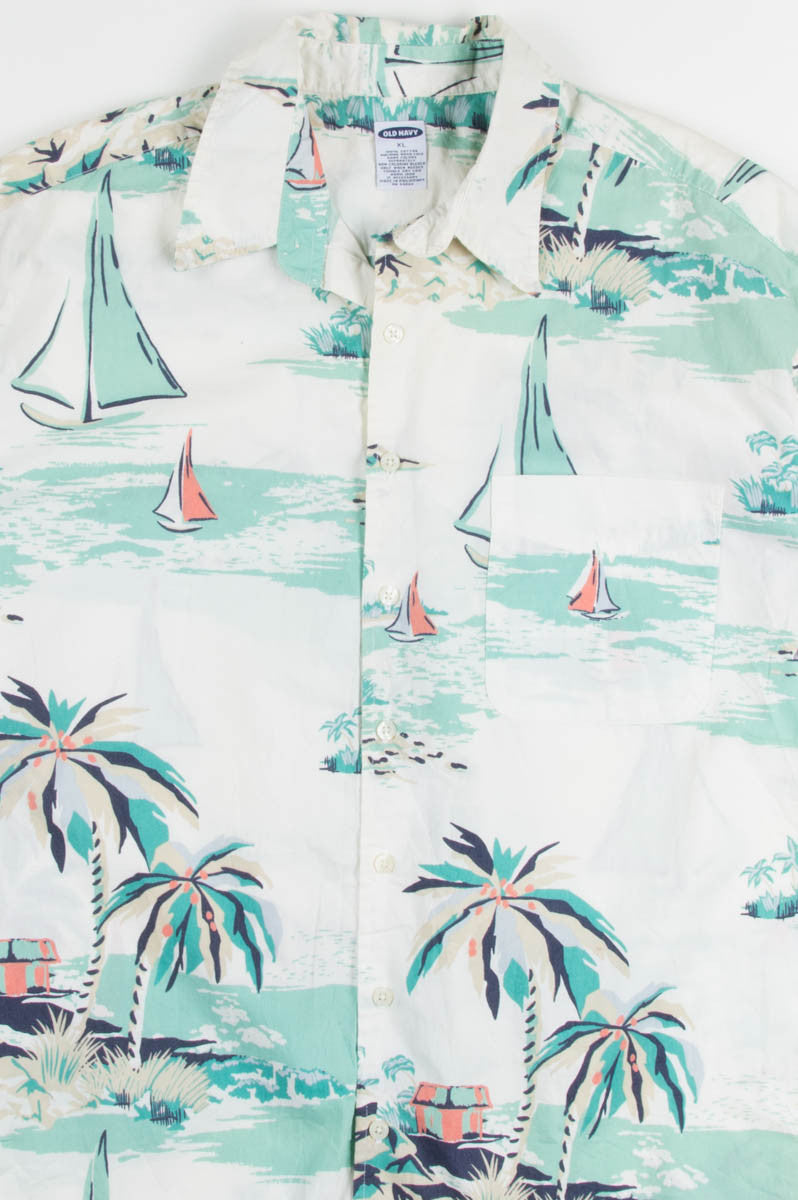 Large Beach Vintage Hawaiian