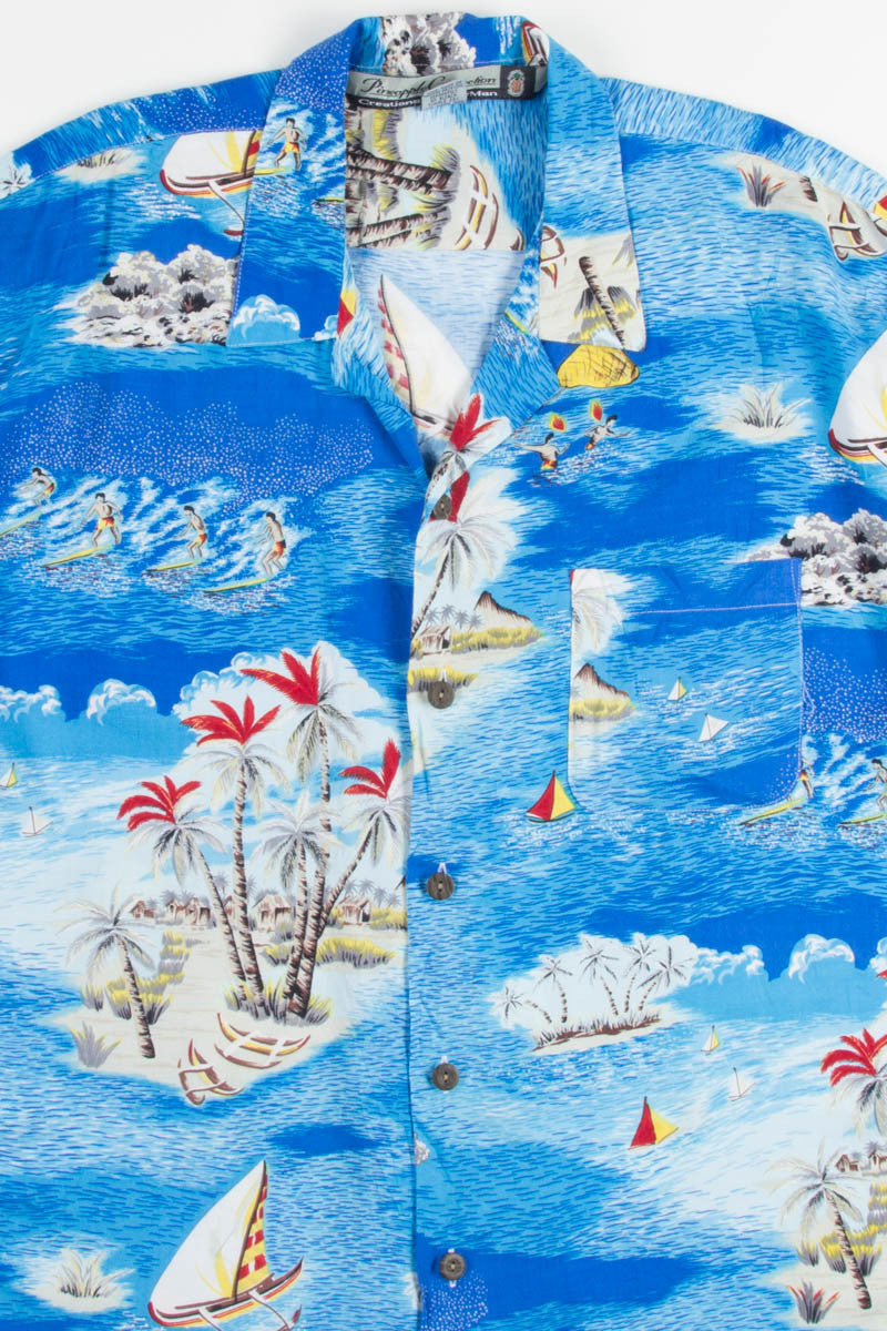 Blue Beach Vintage Hawaiian 1