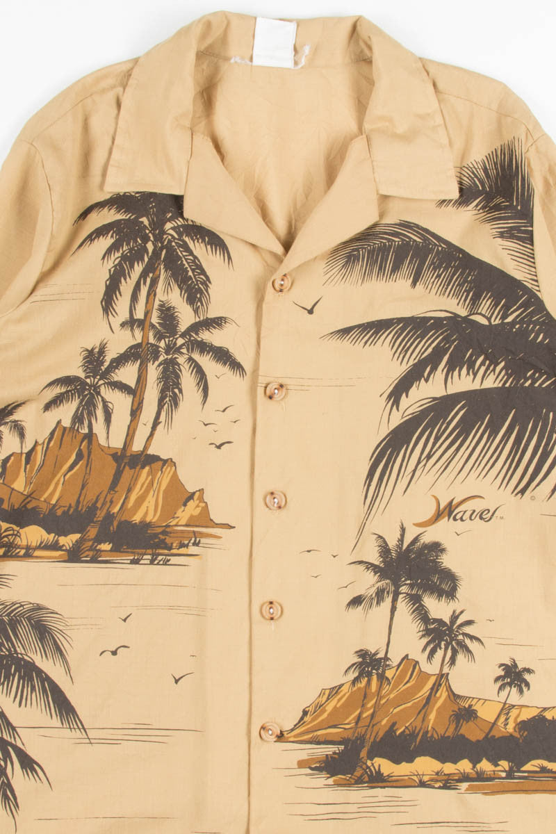 Brown Waves Vintage Hawaiian