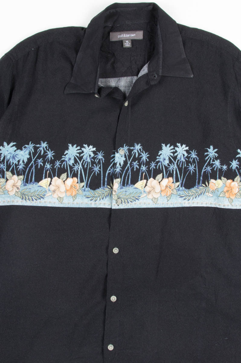 Black Floral Vintage Hawaiian 2
