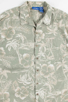 Green Hibiscus Vintage Hawaiian