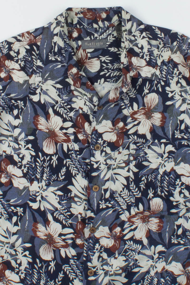 Navy & Red Vintage Hawaiian