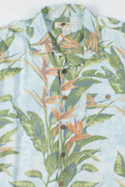 Blue & Green Flora Vintage Hawaiian