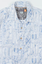 Paddleboard Blueprint Vintage Hawaiian