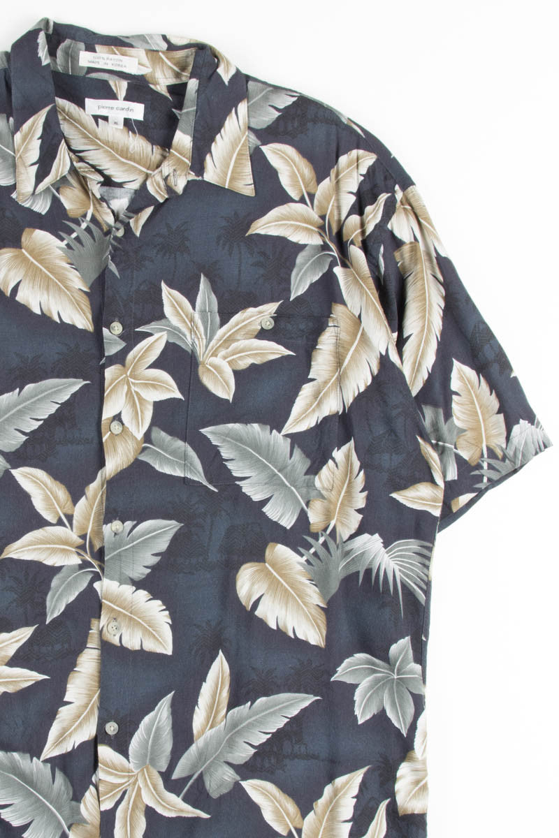 Grey Palm Leaf Vintage Hawaiian
