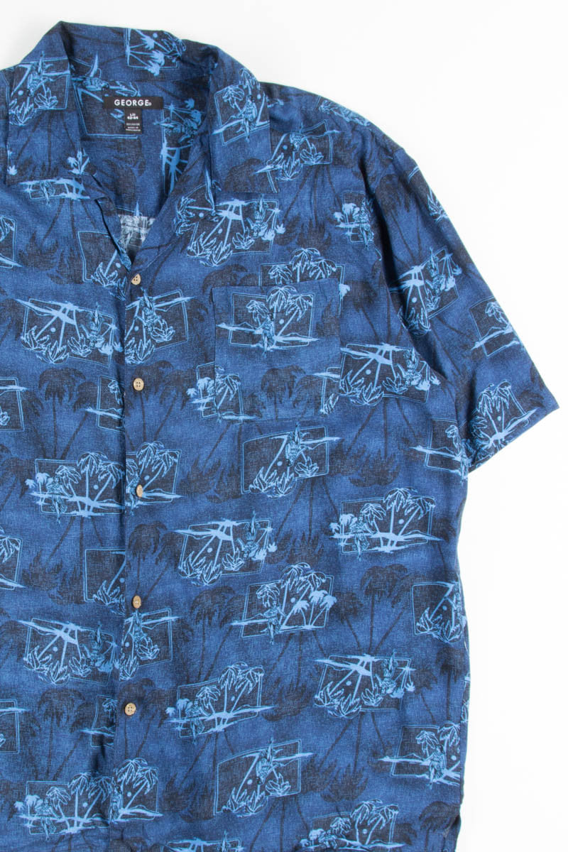 Blue Hula Dancer Vintage Hawaiian