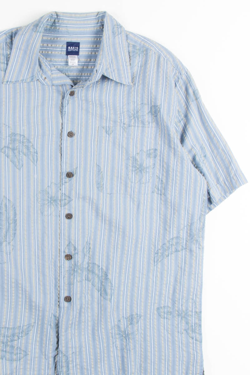 Blue Striped Vintage Hawaiian