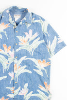 Blue Birds of Paradise Vintage Hawaiian