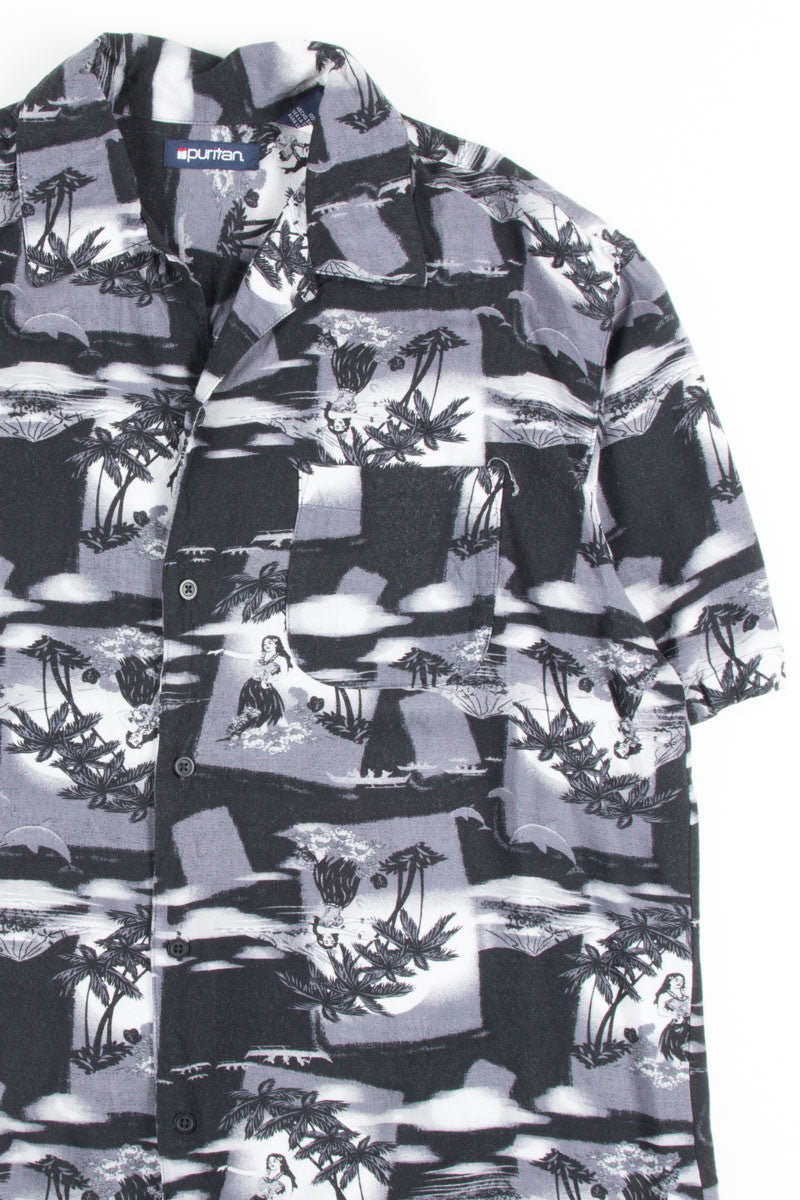 Black Hula Girl Vintage Hawaiian