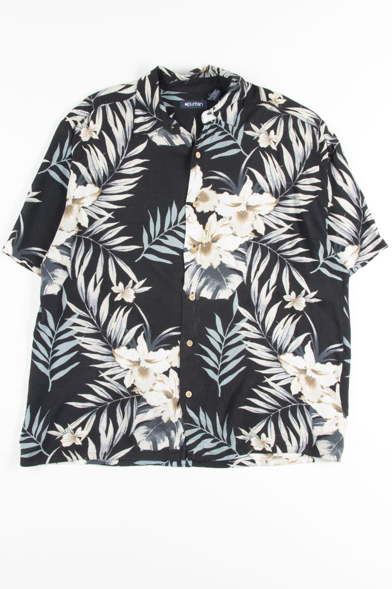Black Floral Vintage Hawaiian 4