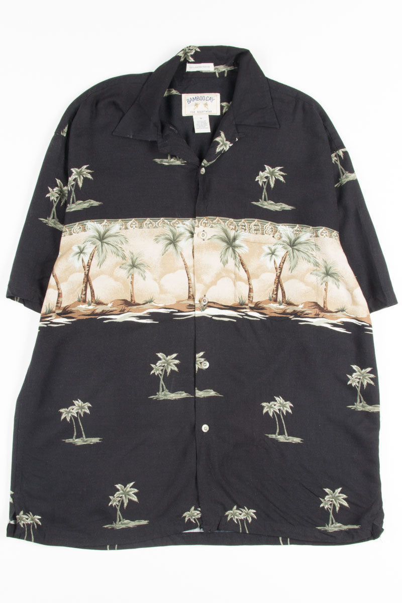 Black Palm Tree Vintage Hawaiian 3