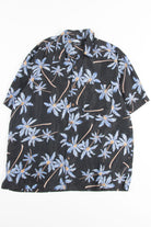 Black & Blue Palms Vintage Hawaiian