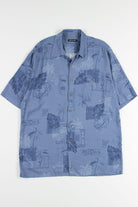 Blue Leaves Vintage Hawaiian 9