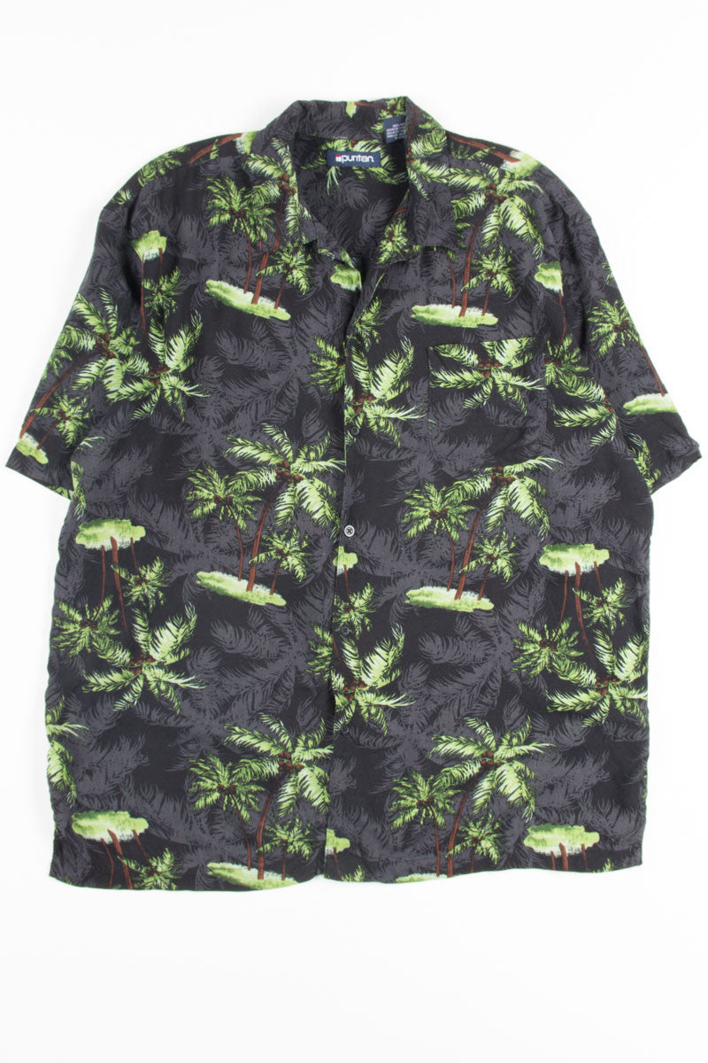Black Palm Tree Vintage Hawaiian 4