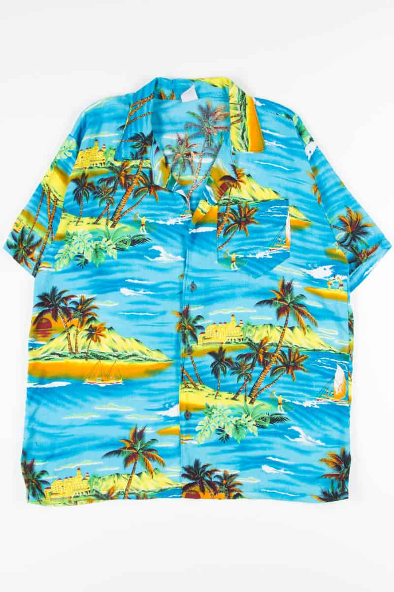 Blue Beach Vintage Hawaiian 5