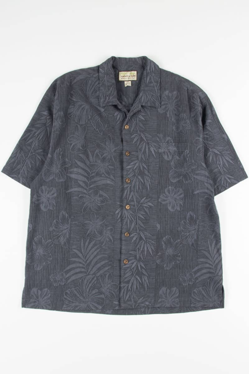 Black Floral Vintage Hawaiian 7